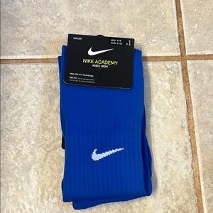 Nike Blue Athletic Socks Performance Crew